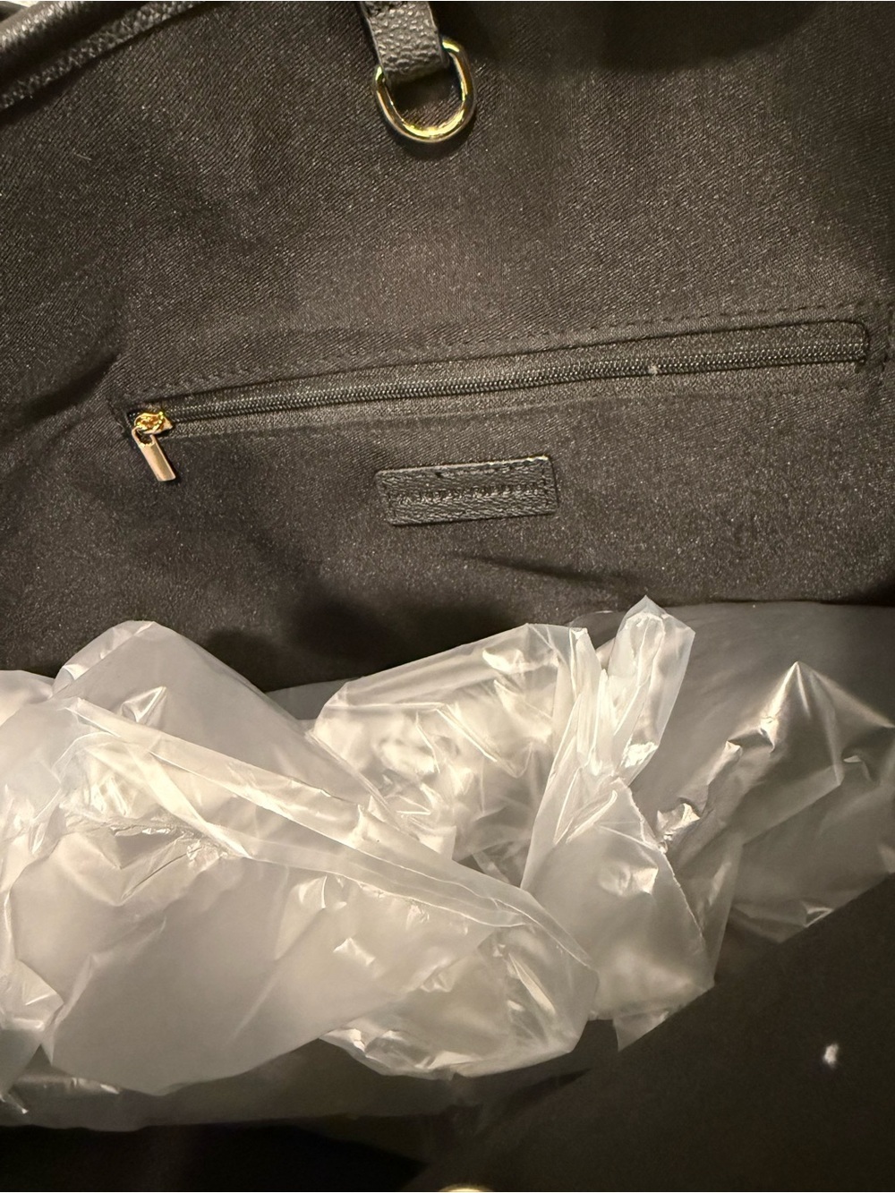 RUBY RIBBON Classic Black Tote Bag with Embossed Bow Detail - NEW WITH TAGS - Picture 8 of 12